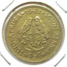 South Africa ½ Cent 1961 Sperlinge Jan Van Riebeeck (Verwalter Der Kapkolonie)