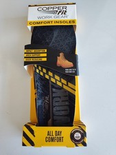 Copper Fit Work Gear Herren Komfort Einlegesohlen Fußgewölbestütze schwarz Einheitsgröße 8-13