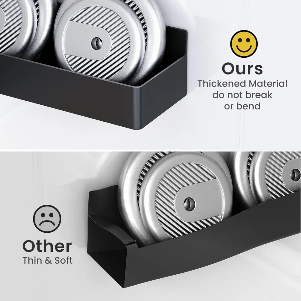 Estante magnético para especias para refrigerador, paquete de 4 estantes magnéticos, órgano magnético para refrigerador Foto 4 de 4