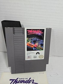 1990 Mindscape Nintendo NES Days Of Thunder Game CIB.  Nice Copy