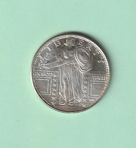 Standing Liberty Quarter Design Style 1/4 oz .999 Fine Silver Round