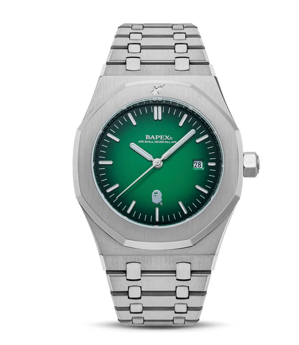A BATHING APE TYPE 9 BAPEX #2 Watch – Green Dial Stainless Steel