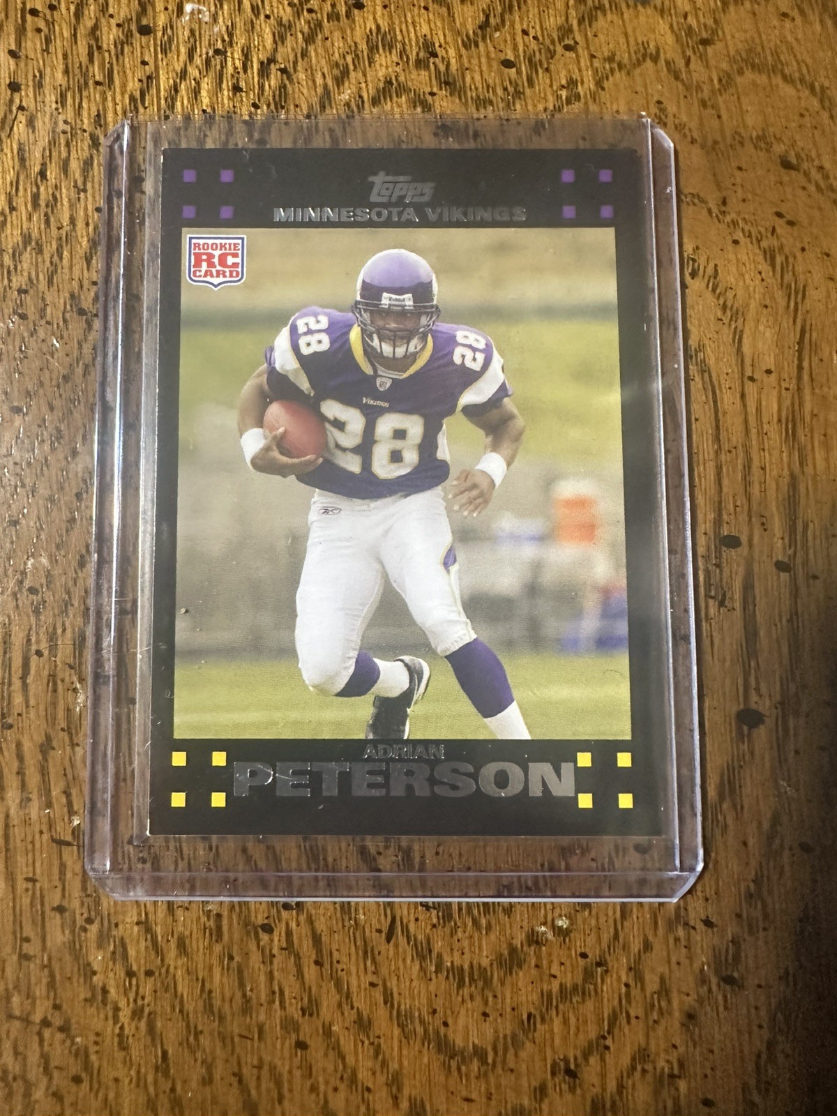 Topps 2007 Adrian Peterson Rookie #301 Minnesota Vikings NFL Football Card RC