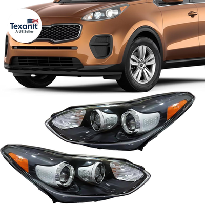 #ad Headlight Assembly Compatible with 2017 2022 Kia Sportage EX LX with LED DRL Day $299.14