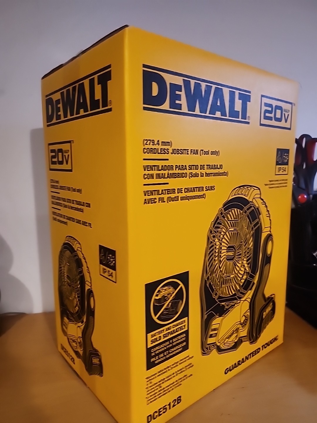 DeWALT DCE512B 20V MAX Cordless Lithium Ion Jobsite Fan - Bare Tool NEW