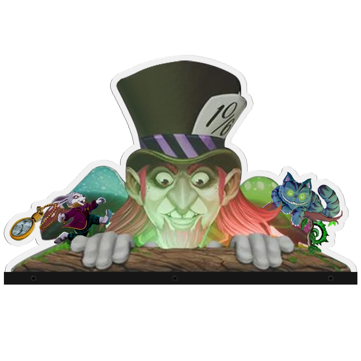 New Alice Goes To Wonderland RGB LED Pinball Topper for Wonderland Amusements