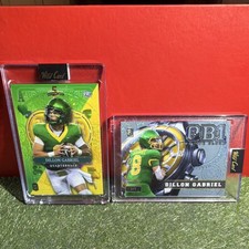 Wild Card 1/1 Ace of Hearts Dillon Gabriel 5 card draw & 1/1 QB1 2024 Lot - 2