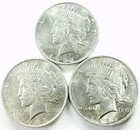 *1922 P MINT PEACE DOLLAR LOT* *3 COINS* NR #P2886