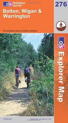OS EXPLORER MAP 276 BOLTON CENTRAL, WIGAN & WARRINGTON ORDNANCE SURVEY