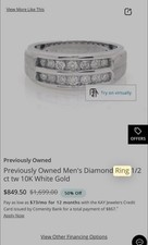  1,600 10K White Gold 0.28ct Round Channel Set Diamond Wedding Band Ring 9