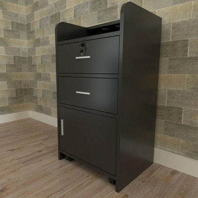 New Trolley Rolling Salon Cabinet Trolley Spa 3-layer Stylist Station Equipment