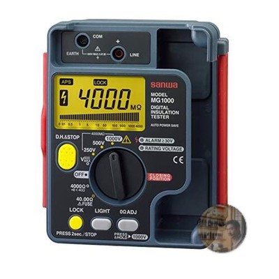 Sanwa MG500 Insulation Resistance Tester 500V 3-Range Digital Portable Meter
