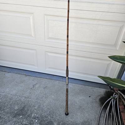 Antique Bamboo Fishing Pole Rod Deep Sea Antique 1 Piece Natural 94" | eBay