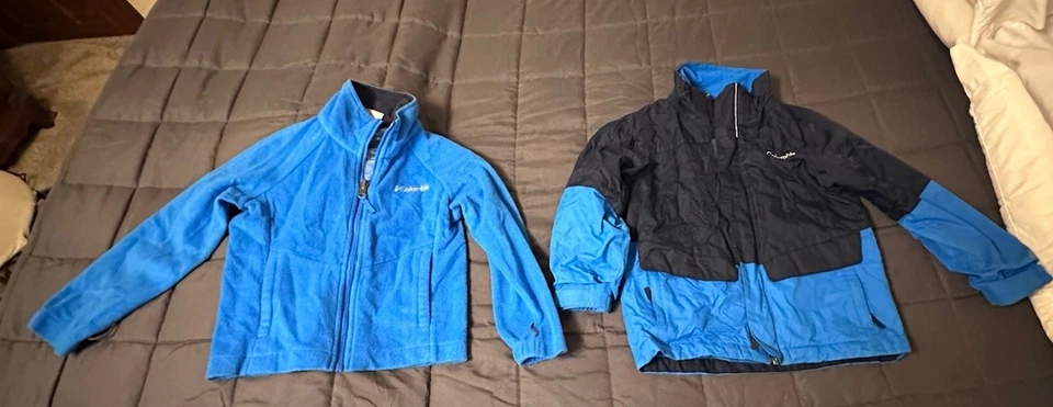 Columbia Jacket XXS Outgrown 2 In 1 Hooded Lightweight Jackets Kids Youth - Image 2 of 4