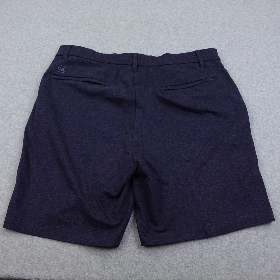 Pantalones Cortos de Golf Mizzen Main Para Hombres 38W Azul Brezo Rendimiento Ligeros Elastizados Foto 3 de 4