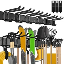 Garage Wall Organizer,12Pack Carries 600 lbs,Garden Tool Organizer 49.5in Wit...