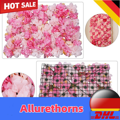 6 pieces of Morden plant flower wall with powder Dali rose red rose hydrangea
