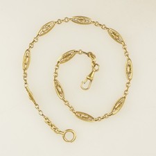 RARE Pocket Watch Chain Gold pl for Men's fusee duplex repeater tourbillon RAR