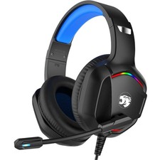 Lightweight Over-Ear Gaming Headphones with Noise Isolation  Volume Control