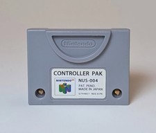     Nintendo 64 N64 Controller Pak NUS-004 Memory Card Unit OEM Official TESTED