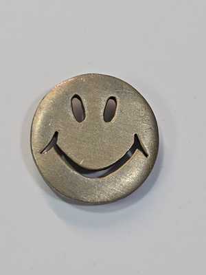 #ad #ad Wal Mart Lapel Pin Smiley Silver Color Metal $15.00