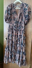 ULLA JOHNSON Cara Short-Sleeve Ruffle Dress Size 6 Orig. $795