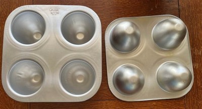 2  NEW Vintage Wilton 1971 508-302 Mini Wonder Doll Egg Muffin Cake Baking Pan
