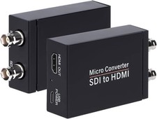 Micro Converter SDI to HDMI Converter w/ SDI Loop Out, USB Powered, 1 In 2 Out