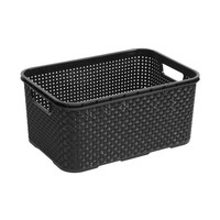 Universal Aufbewahrungskorb Branq Rattan Drahtdesign 7L Anthrazit 1742