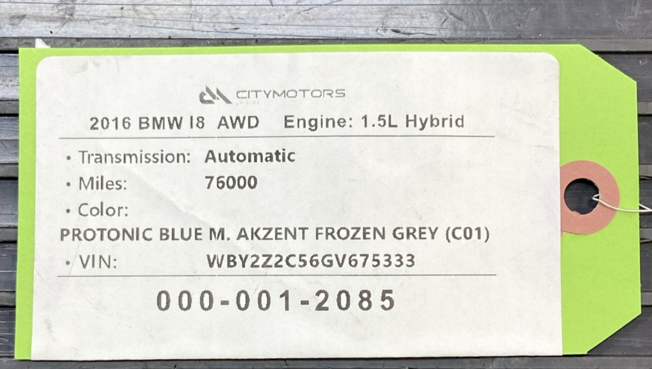 2014-2020 BMW i8 I12 Right Side Rocker Panel Molding Trim Blue C01 OEM *NOTE*