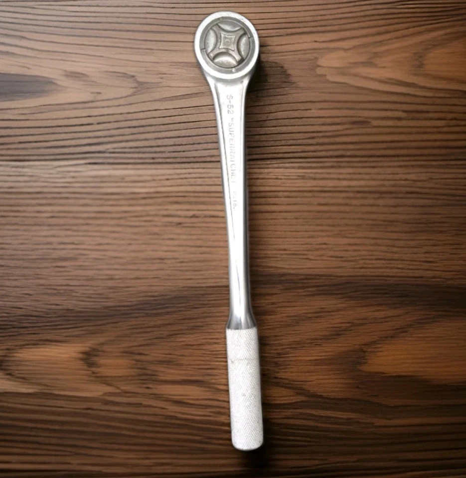VINTAGE 🇺🇸 J.H. Williams & CO. S-52 SUPERRATCHET Wrench 1/2" Drive Ratchet USA - Image 2 of 4
