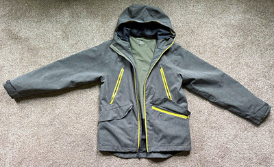 C9 by Champion Men s S Gray Solid Hooded Full Zip 3-in-1 Jacket