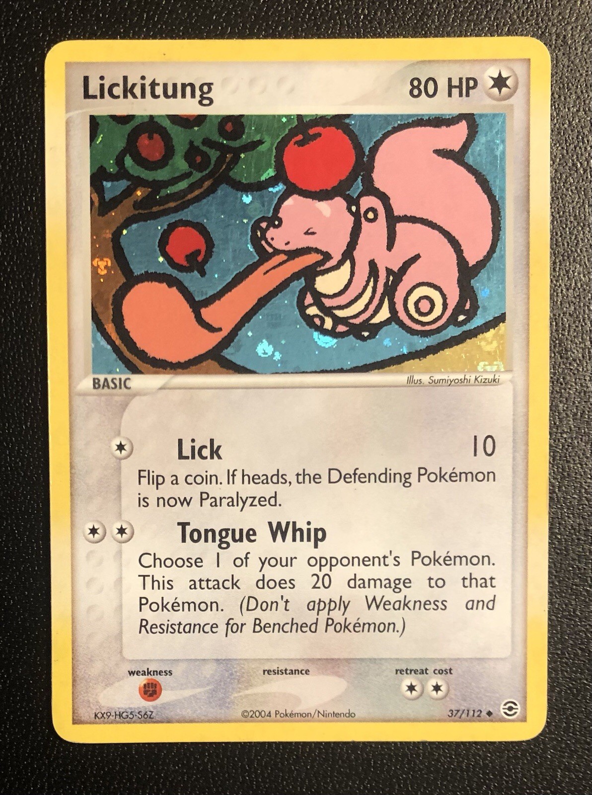 Lickitung - 37/112 - 2004 Pokémon Fire Red & Leaf Green - Reverse Holo 