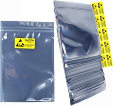 50Pcs 8.27  9.45in/21  24cm ESD Bags,Resealable Antistatic Bags for SSD HDD