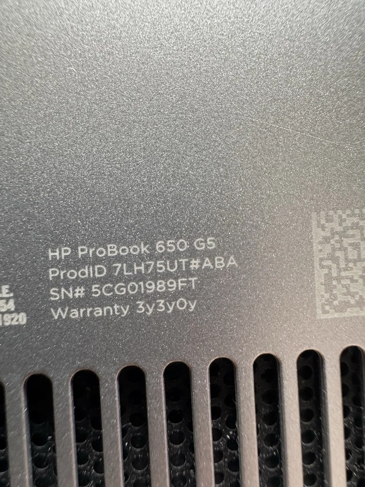 hp probook 650 g5 i7 - Image 2 of 4