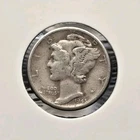 1945-P Mercury Dime 90% Silver US Mint Philadelphia