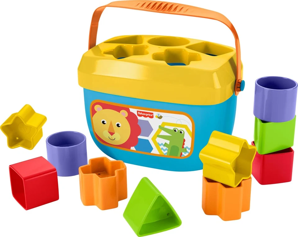 Fisher-Price Infant Toy Set, Baby’S First Blocks (10 Shapes) and Rock-A-Stack Ri - Image 3 of 4