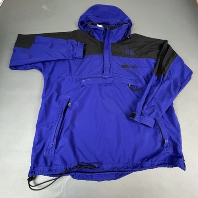 Vintage 90s The North Face Hydrenaline 1/4 Zip Pullover Windbreaker Jacket Large