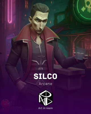 Silco - Arcane- 3D Figure Resin, Hand-Painted Fan Art