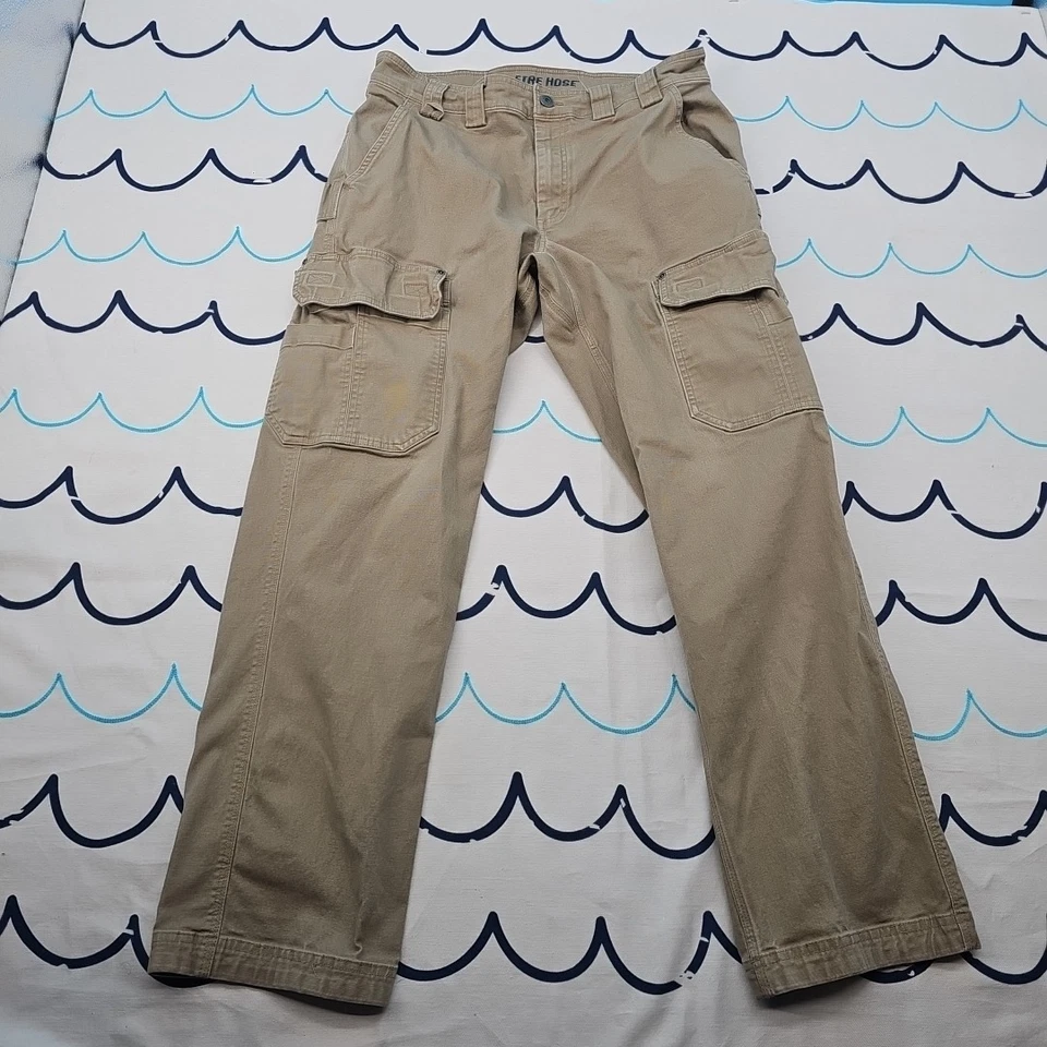 Pantalones cargo flexibles para hombre Duluth Trading Company talla 34x30 Foto 2 de 4