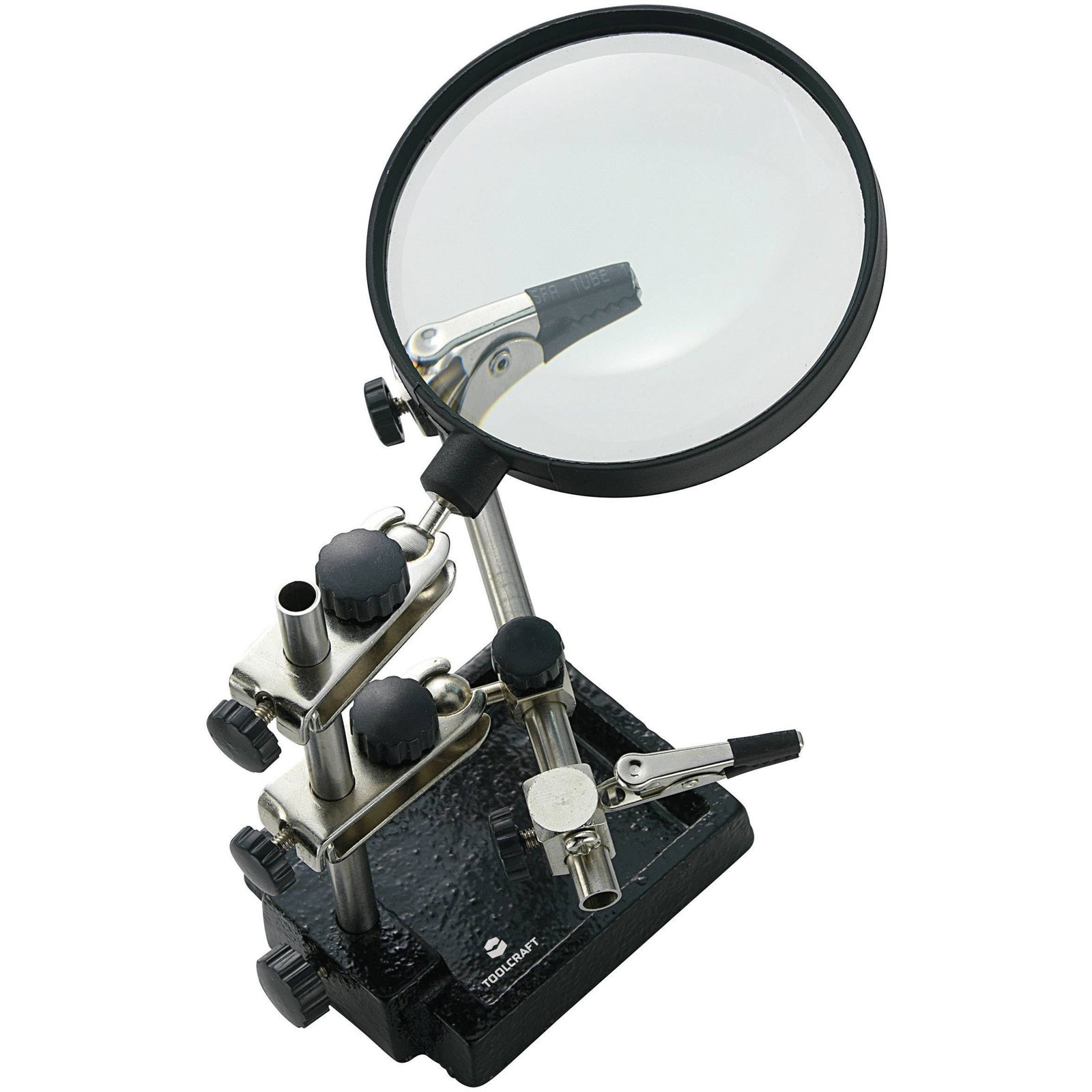 Toolcraft Third Hand Adjustable Soldering Aid with Magnifier