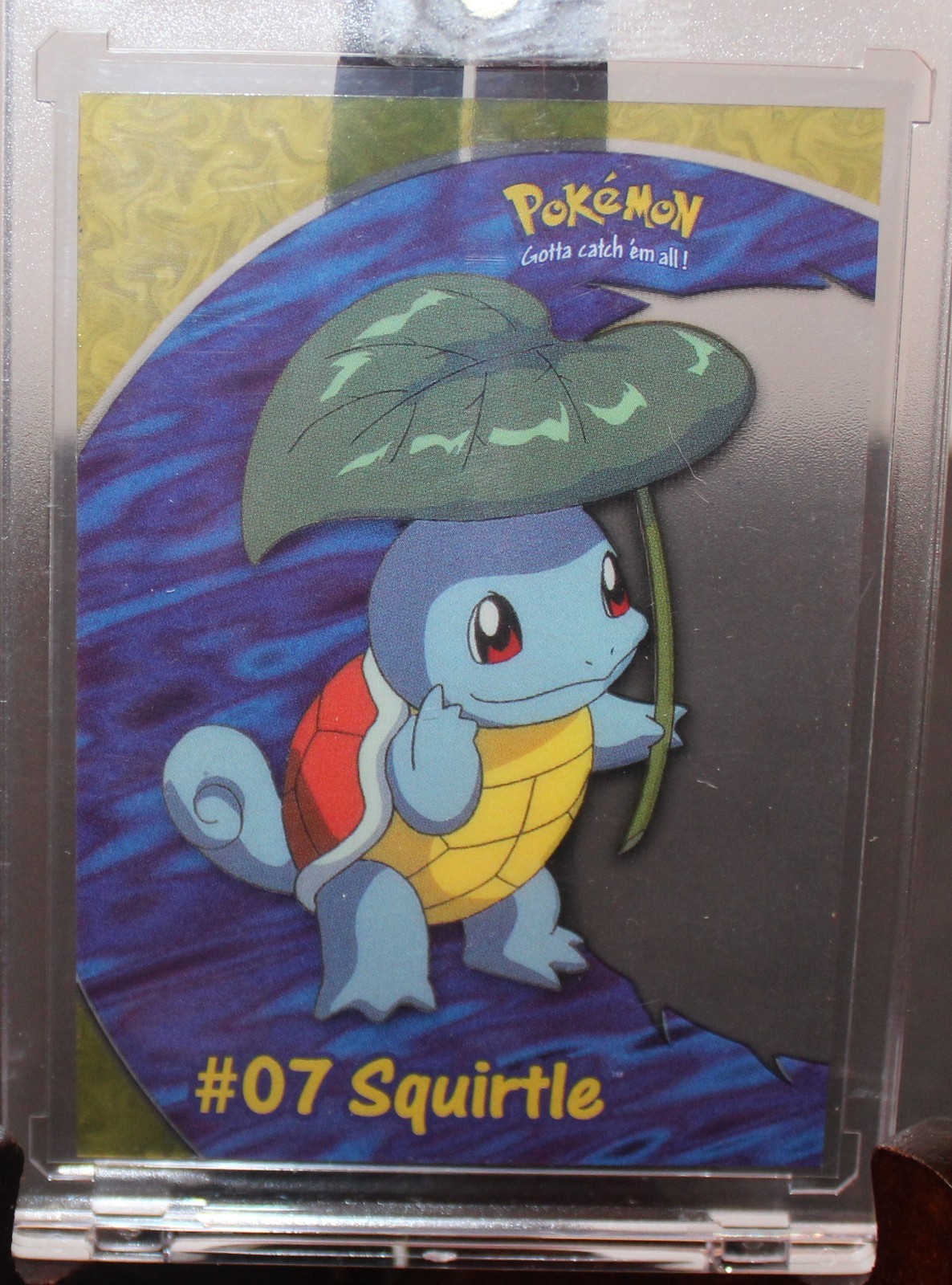 Pokemon TV Series 2 Topps PC4 Clear Plastic Acetate Card #07 Squirtle NM/M Card