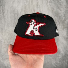 Vtg Kannapolis Intimidators Hat New Era SnapBack Medium Large MiLB USA Made 90s