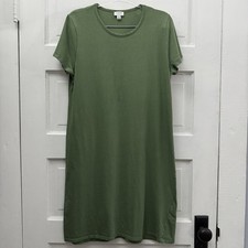 J.Crew Green Cotton T-Shirt Dress Women’s Small Short Sleeve Casual