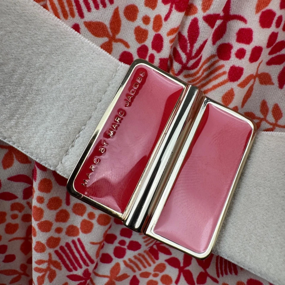 Mameluco de Natación Marc by Marc Jacobs Pequeño Rosa Naranja Floral con Cinturón Una Pieza Foto 2 de 4