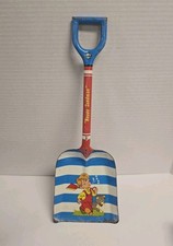 1950s Ohio Art 'Happy Sandman' 14" Tin Litho Sand Shovel Made in USA Vintage
