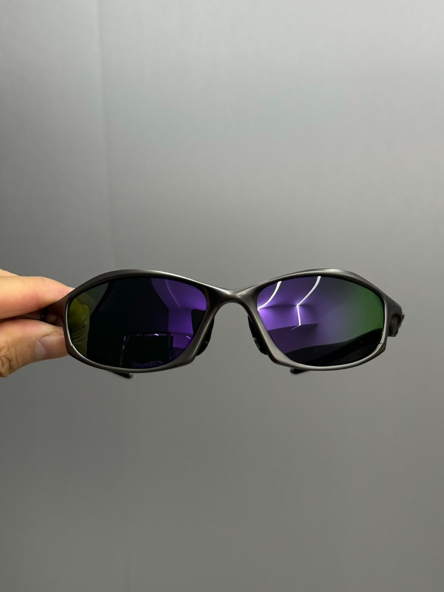 Vintage Oakley X-Metal Hatchet Polarized Sunglasses Purple Lens