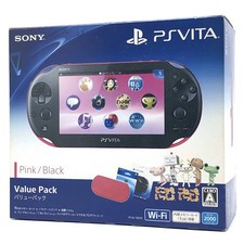 Sony PS Vita PCH-2000 Slim Rosa Nero Wi-Fi FW:3.70 con caricatore, scatola, 16 GB "Come nuovo"