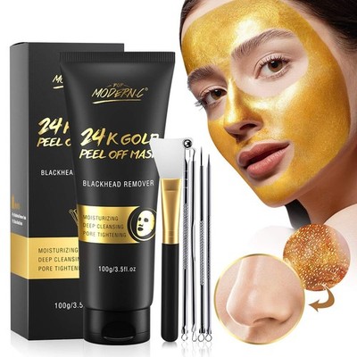 Blackhead Remover Mask, 24K Gold Peel Off Mask, Gold Facial Mask Anti-Aging, Dee