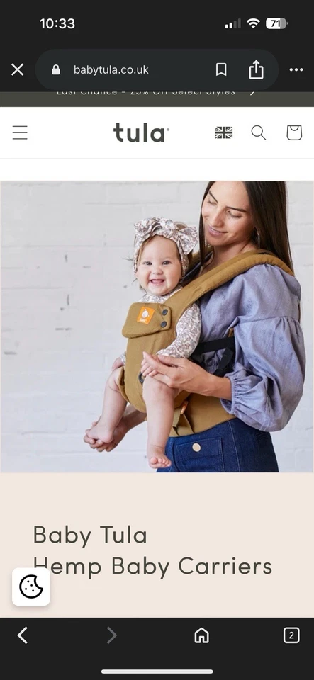 Portabebés Baby Tula Explore verde oliva cáñamo algodón bebé a niño pequeño Foto 4 de 4